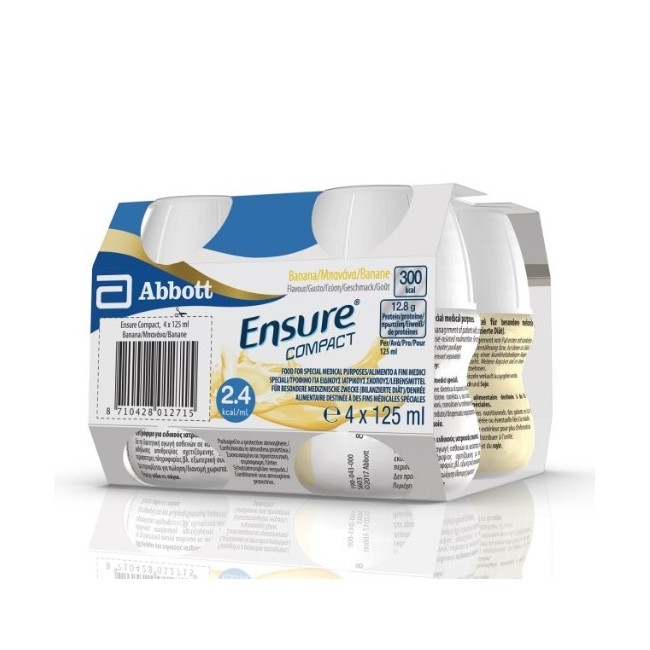 Ensure Compact Banana 4 Bottiglie 125 Ml