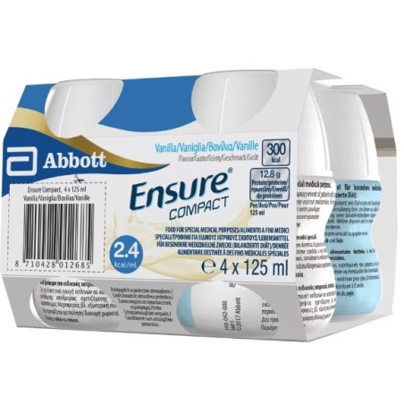 Ensure Compact Vaniglia 4 Bottiglie 125 Ml