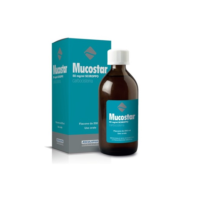 Mucostar sciroppo 200ml 50mg/Ml