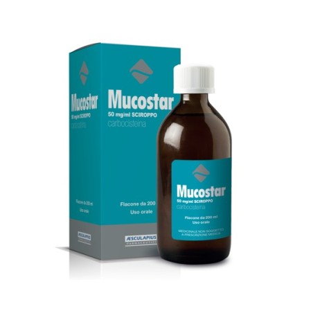 Mucostar sciroppo 200ml 50mg/Ml