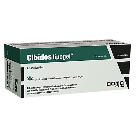 Aqma Italia Cibides lipogel con olio di canapa 75 ml