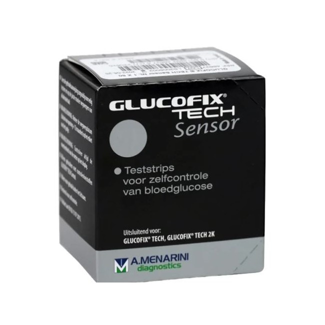 Glucofix® tech sensor a.menarini diagnostics 25 test strips