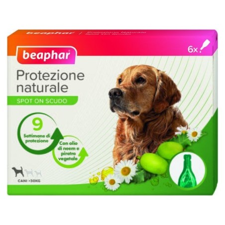 Protezione naturale spot on cane grande 6 pipette da 2 ml