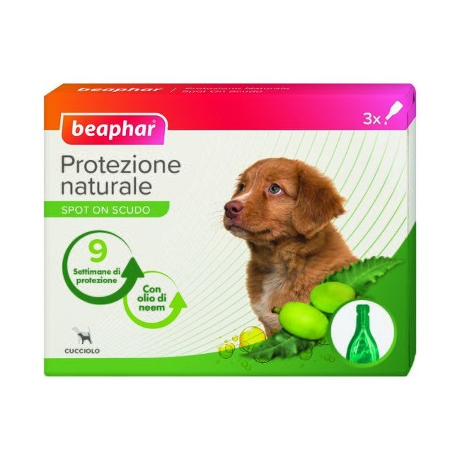 Beaphar Protezione naturale spot on cucciolo 3 pipette da 1 ml