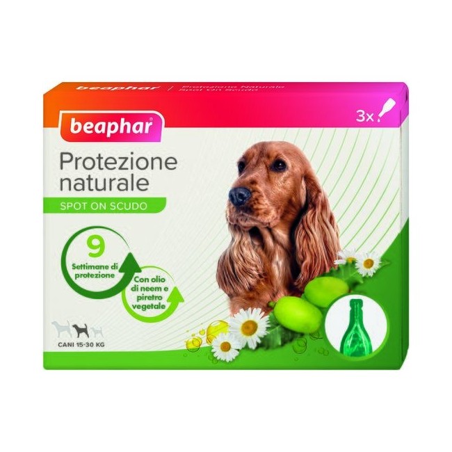 Protezione naturale spot on cane taglia media 3 pipette da 2 ml