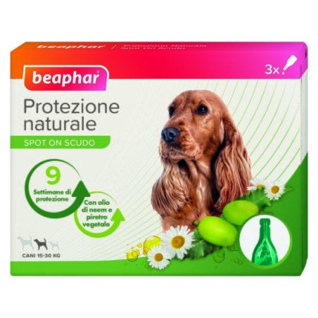 Protezione naturale spot on cane taglia media 3 pipette da 2 ml