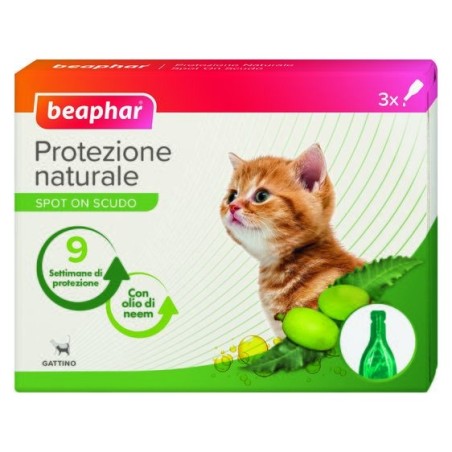 Beaphar Protezione nat spot on gattino 3 pipette da 0,4 ml