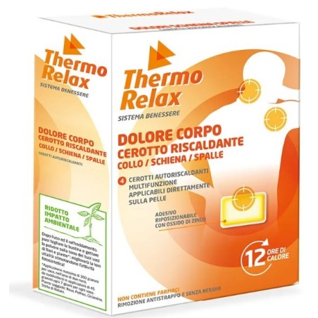 Thermorelax dolore corpo 4 cerotti autoriscaldanti