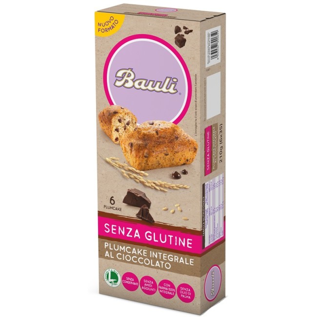 Alpipan Bauli Plumcake Integrale Cioccolato 6x35 G