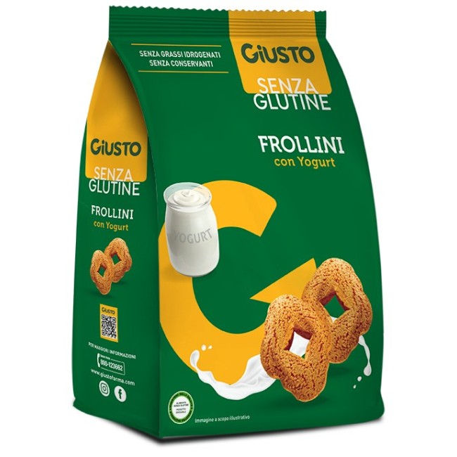 Giusto Senza Glutine Frollini Yogurt 250 G