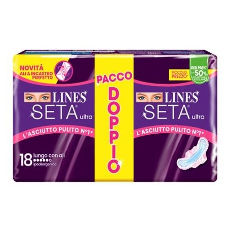 Fater Lines Seta Ultra Assorbenti Lungo 18 Pezzi