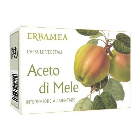 Erbamea Aceto Di Mele 30 Capsule Vegetali per il controllo del peso