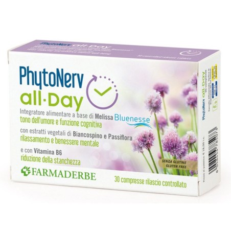 Farmaderbe Phytonerv All Day integratore 30 Compresse