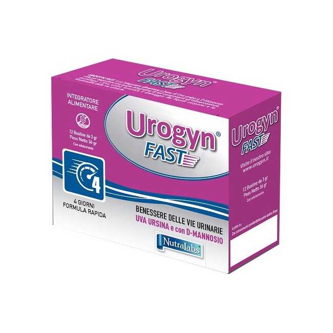 Nutralabs Urogyn Fast 12 Bustine integratore con D-mannosio