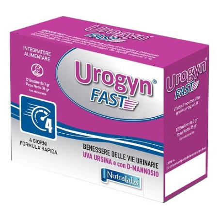 Nutralabs Urogyn Fast 12 Bustine integratore con D-mannosio