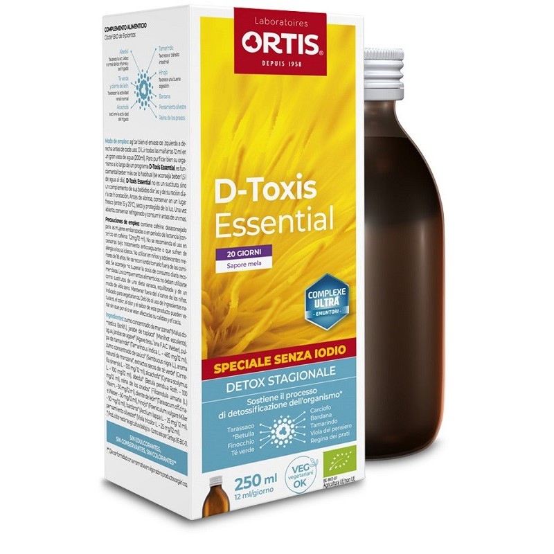 Ortis Laboratoires D-toxis Essential Mela Senza Iodio Bio 250 Ml -  Para-Farmacia Bosciaclub