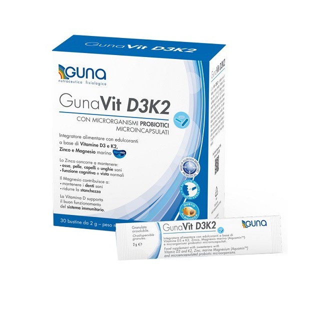 Gunavit D3K2 30 bustine integratore di vitamine