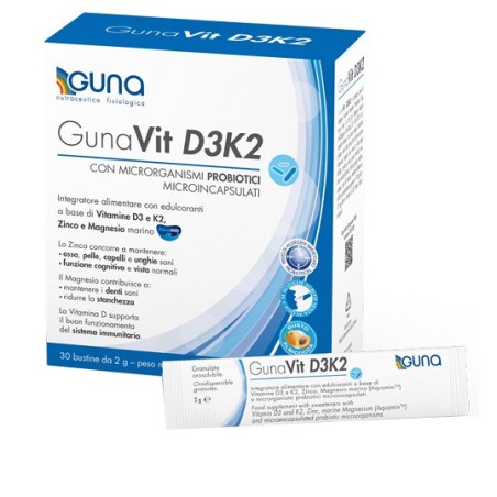 Gunavit D3K2 30 bustine integratore di vitamine