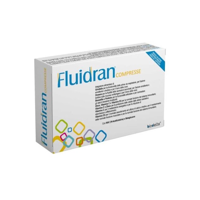 Biodelta Fluidran integratore 30 compress