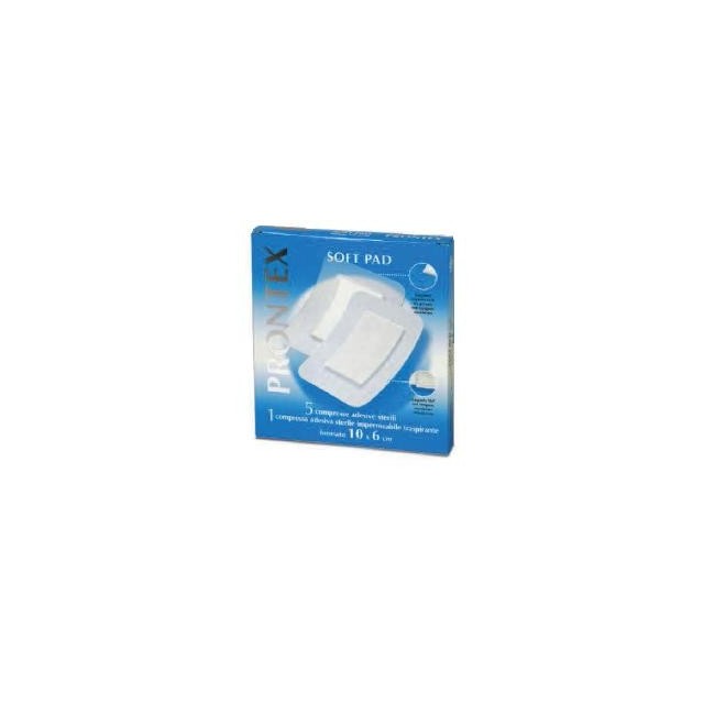 Safety Garza Compressa Soft Pad 10x6 Cm 6 Pezzi