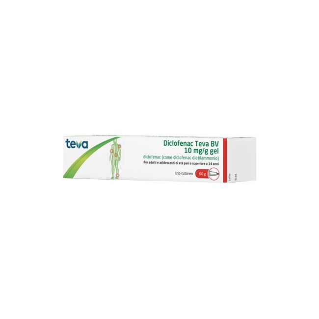 Diclofenac Teva Bv 10 Mg/g Gel 60 grammi