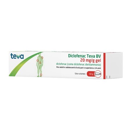 Diclofenac Teva Bv 20 Mg/g Gel 60 grammi