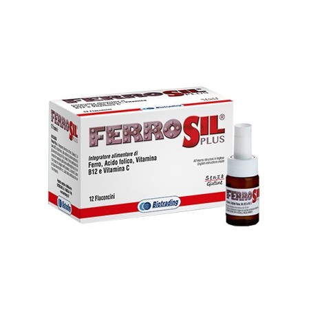 Biotrading Unipersonale Ferrosil Plus integratore 12 Flaconcini