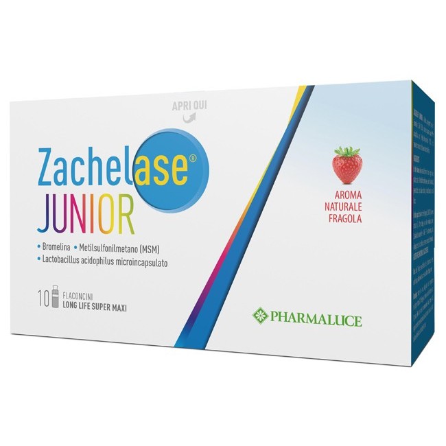 Pharmaluce Zachelase Junior integratore 10 Flaconcini Da 10 Ml