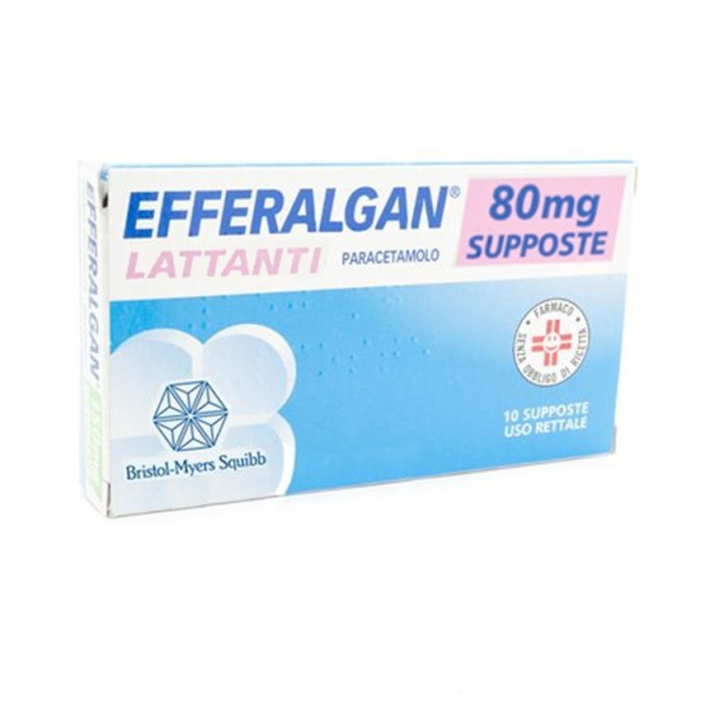 Efferalgan*10 Supposte Lattanti 80mg