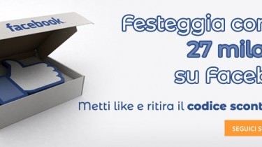 Festeggiamo 27 mila like su Facebook