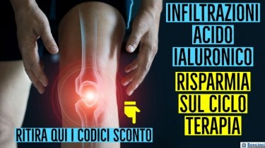 Infiltrazioni: risparmia sul ciclo terapia