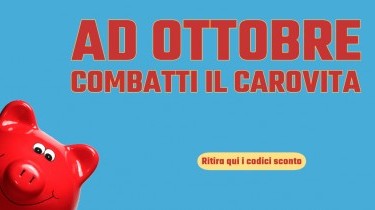 Ad ottobre combatti il carovita acquistando online